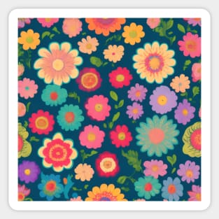Psychedelic Blooms Sticker